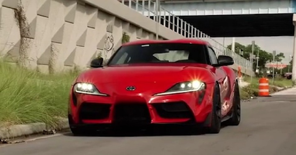 丰田Supra改装Vossen轮毂