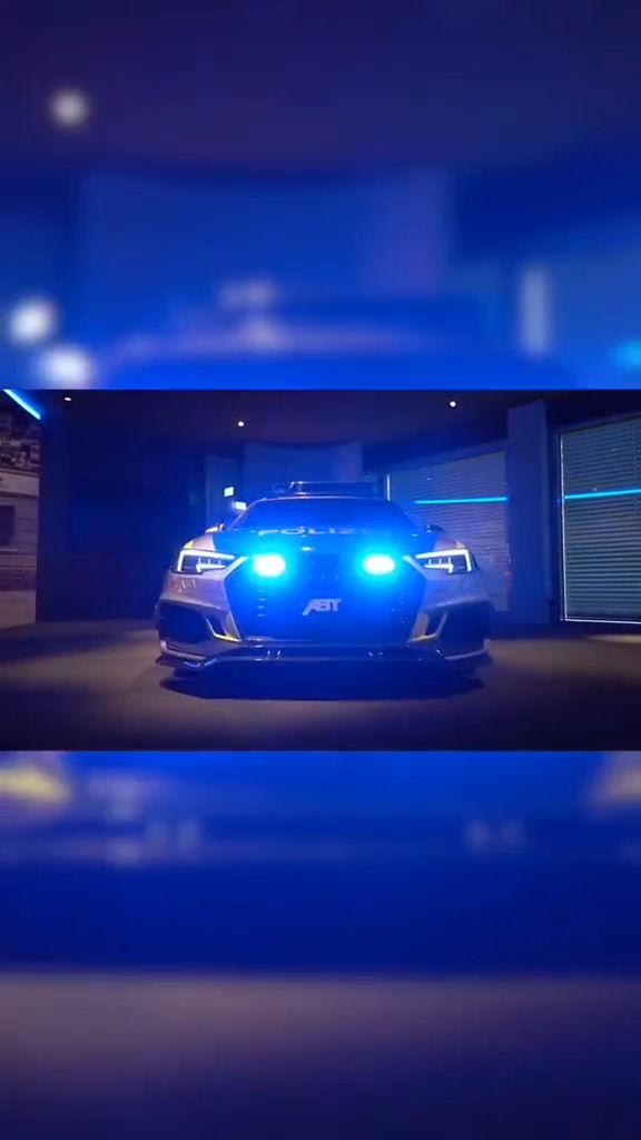 德国警察向奥迪abt定制的奥迪rs4，作为警车，这车谁看谁害怕！这谁追不到？