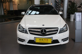 2013款奔驰C180 Coupe白色到店实拍