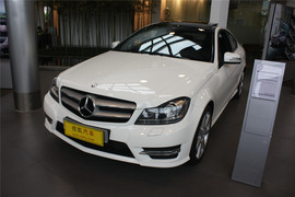 2013款奔驰C180 Coupe白色到店实拍