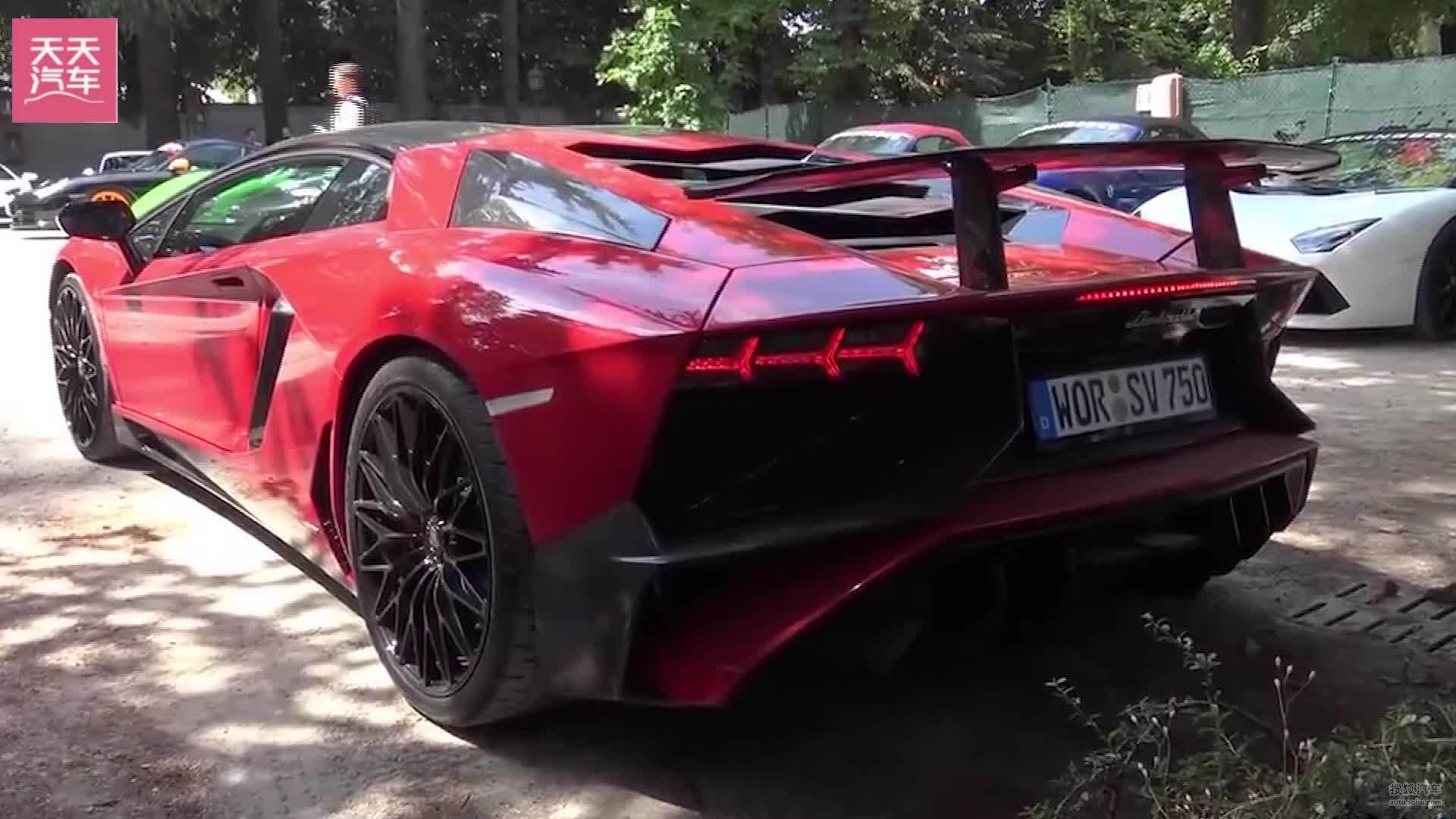 兰博基尼aventador sv 赛车声浪迷人