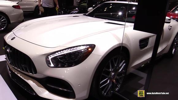 实拍：18款“奔驰 AMG GT C”，LED大灯亮起的瞬间，宝马彻底懵圈