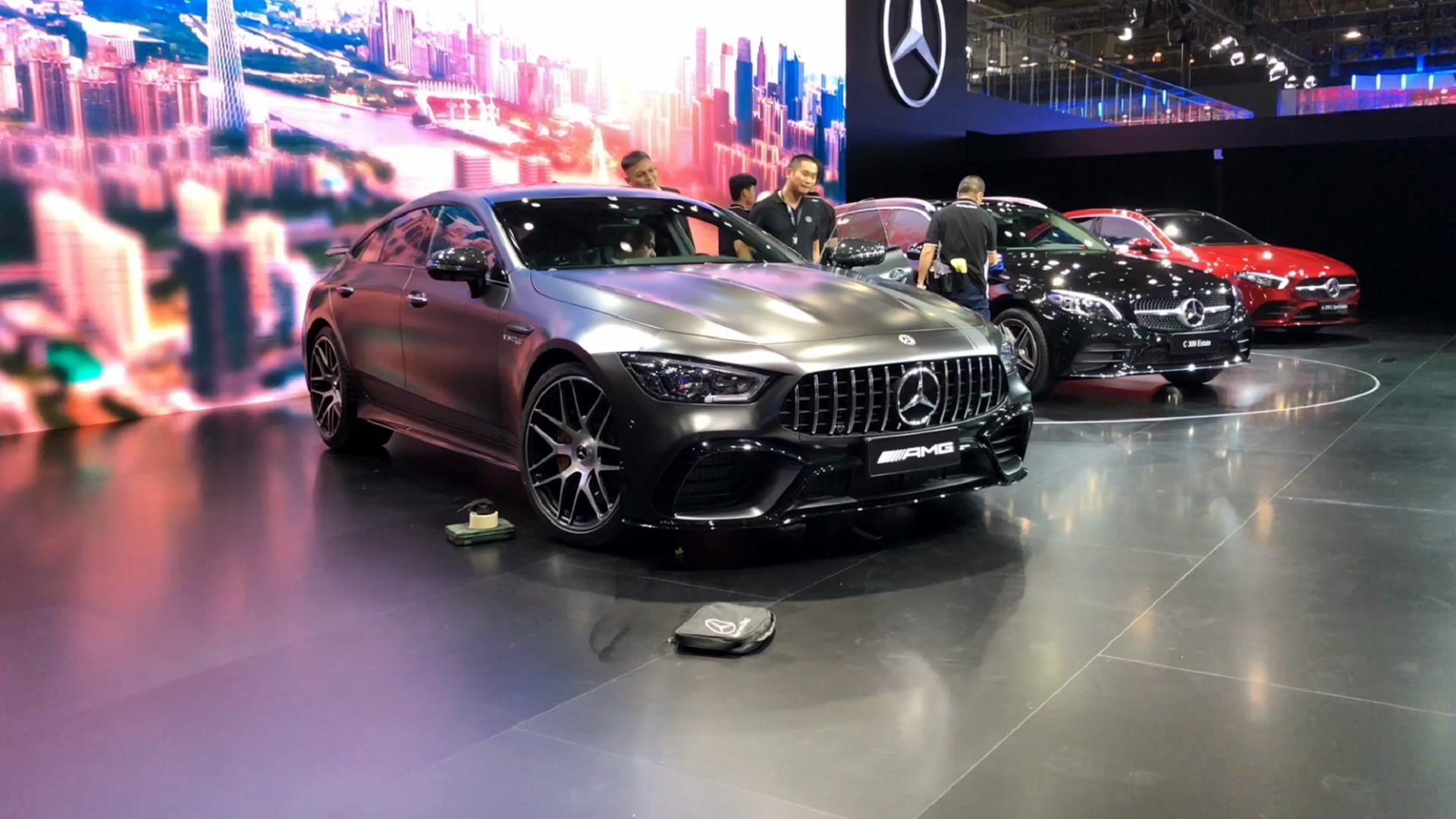 2018广州车展实拍AMG GT 4门仅仅是多了两个门吗？