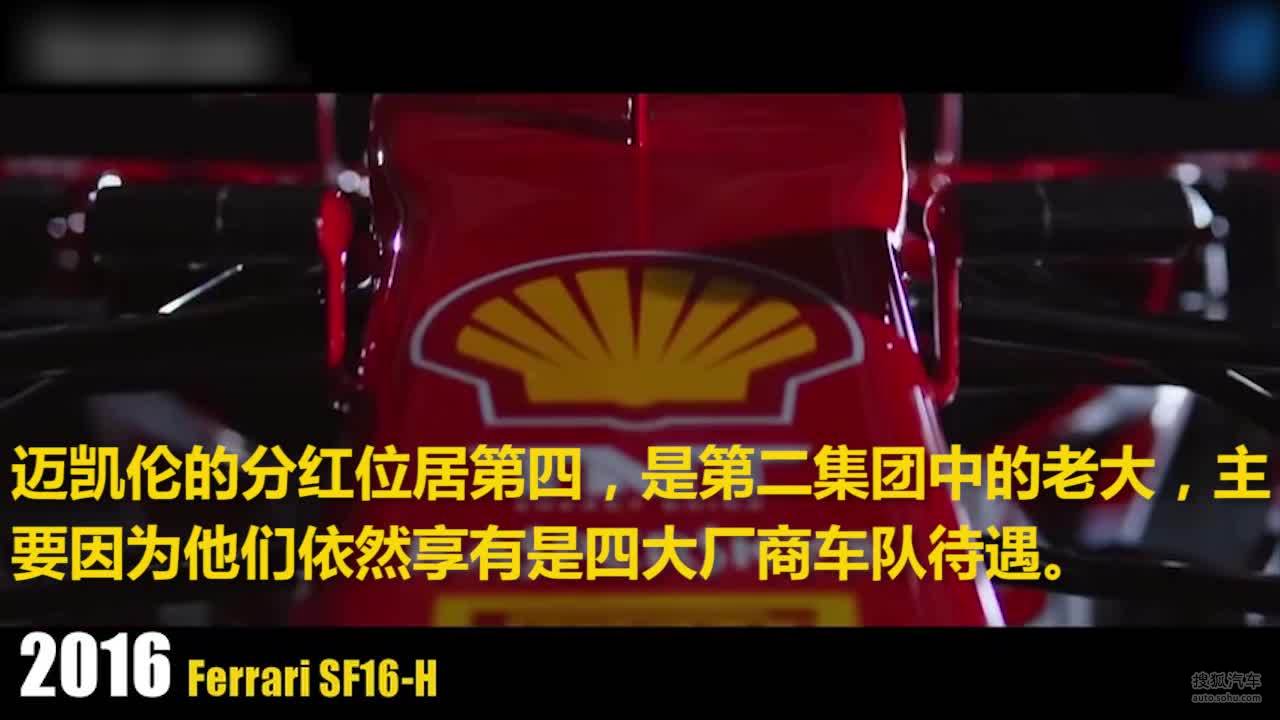 最新F1车队分红排名：法拉利再居榜首