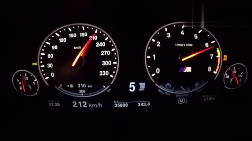 1000匹马力的宝马X5M多恐怖，一脚油门灵魂都跟不上了！