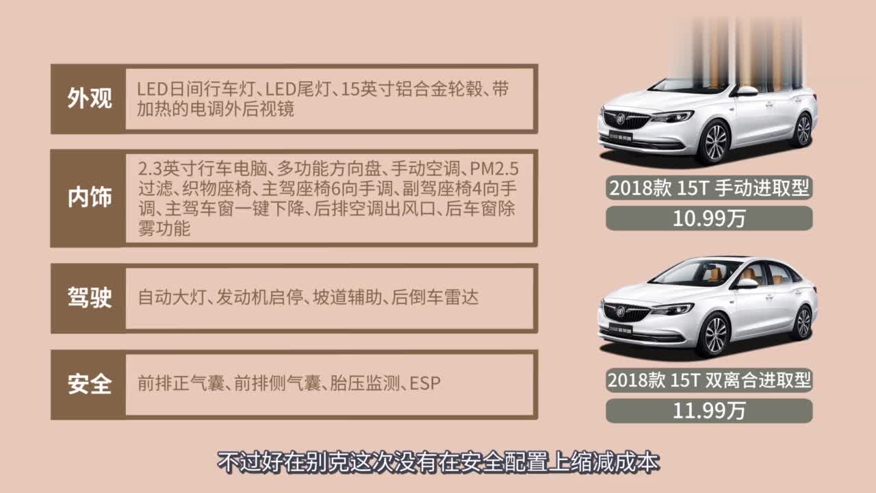 “销量王”换脸归来 2018款别克英朗到底应该买哪款