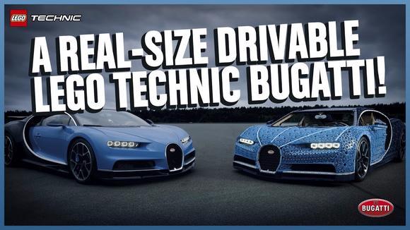 全尺寸且可以驾驶的乐高 Lego 布加迪 Bugatti Chiron！