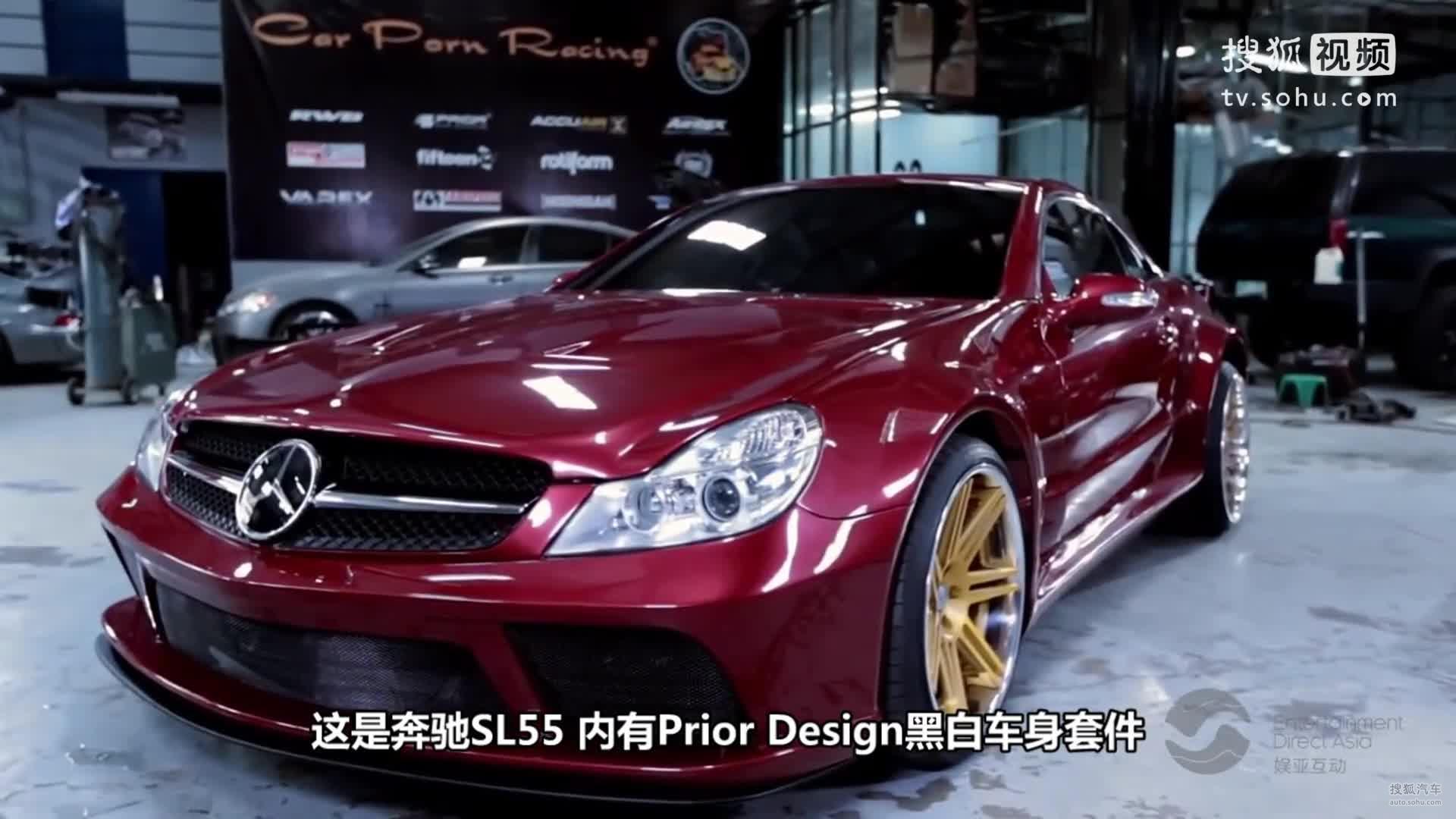欲火重生！奔驰SL55换上车身套件后截然不同！ GT汽车