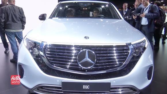 车展实拍2019款奔驰EQC 400豪华SUV细节，你喜欢这台车吗？