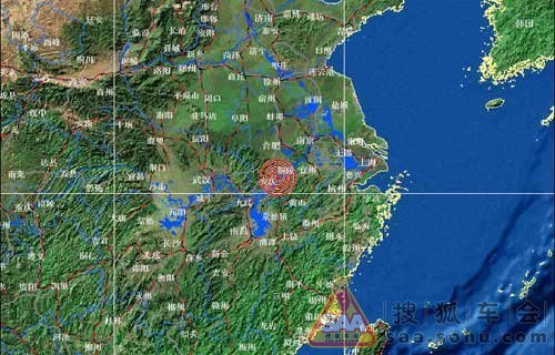 安徽省安庆市辖区和怀宁县交界发生4.8级地震