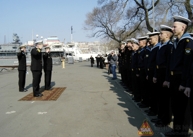 美国海军拍摄的俄国海军太平洋舰队军港海参崴