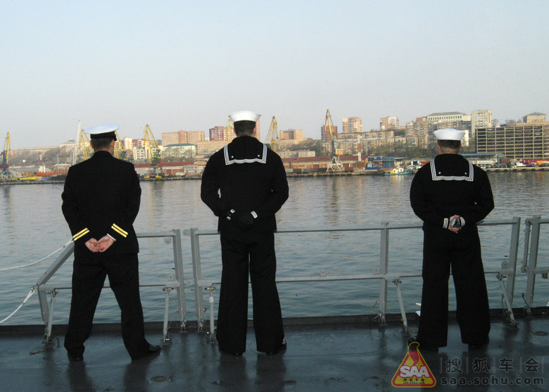 美国海军拍摄的俄国海军太平洋舰队军港海参崴