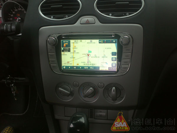 福克斯导航,温州飞歌3代75系列导航安装实例