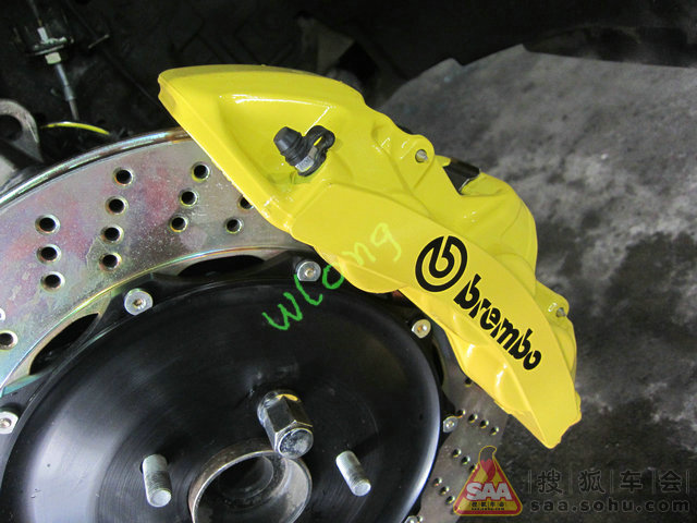 英菲尼迪G37 升级BREMBO-GT前六后四刹车