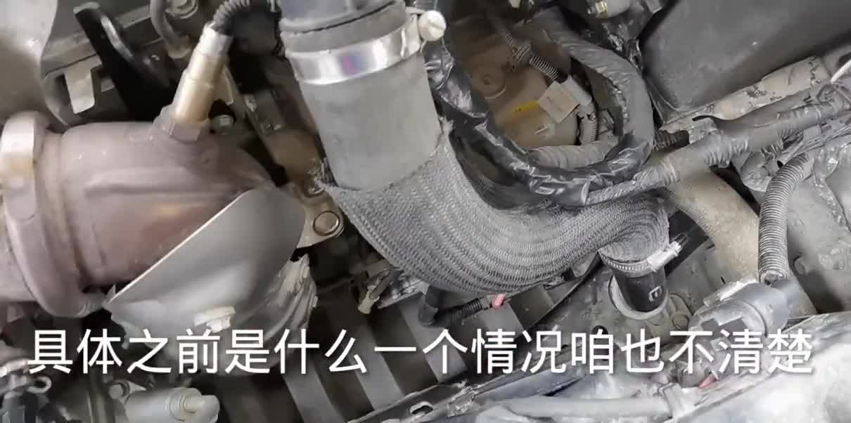2年4万公里3缸发动机别克英朗涡轮增压就损坏了，满身伤痕累累。