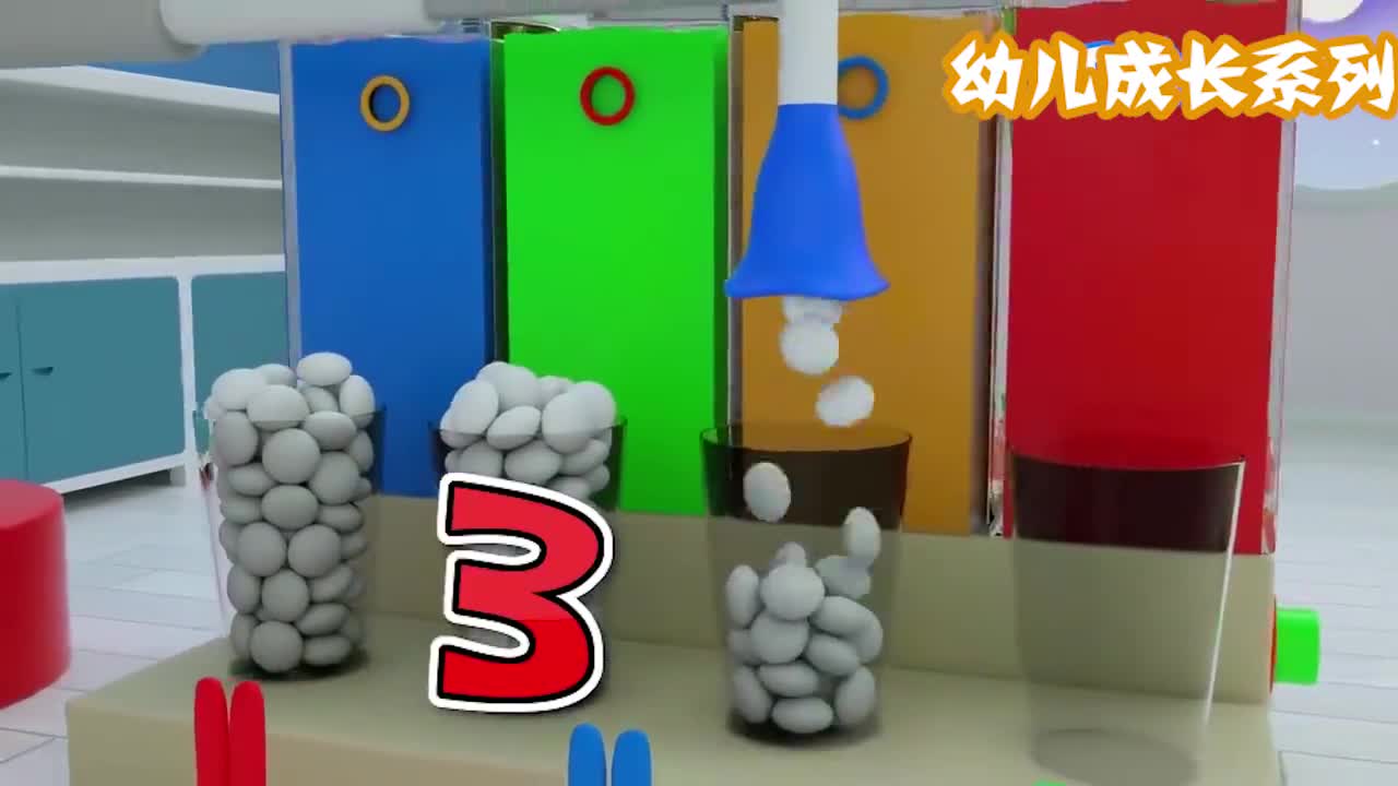 趣味动画学颜色，装满颜料的卡车，要做汉堡包吗一起来看看