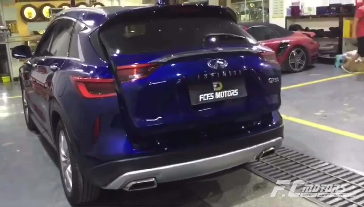 广州越秀英菲尼迪QX50升级一脚踢感应，电尾门完工