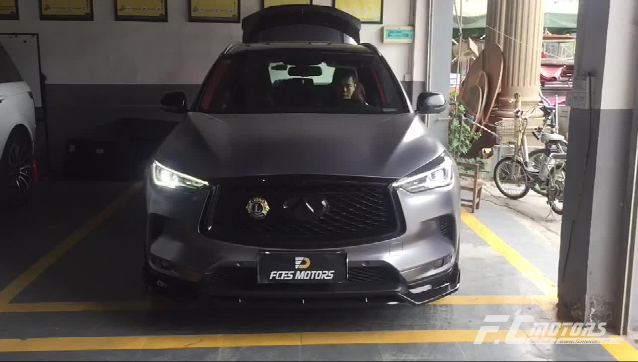 广州番禺英菲尼迪QX50升级后视镜流水转向灯