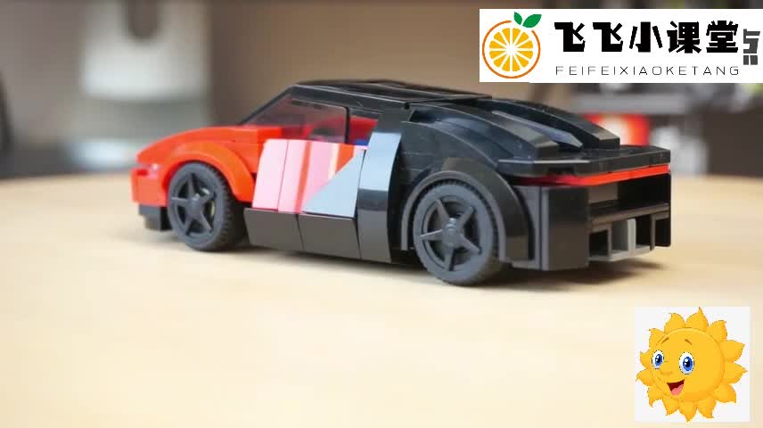 乐高MOC拼装Bugatti布加迪Chiron奇龙红色超级跑车积木