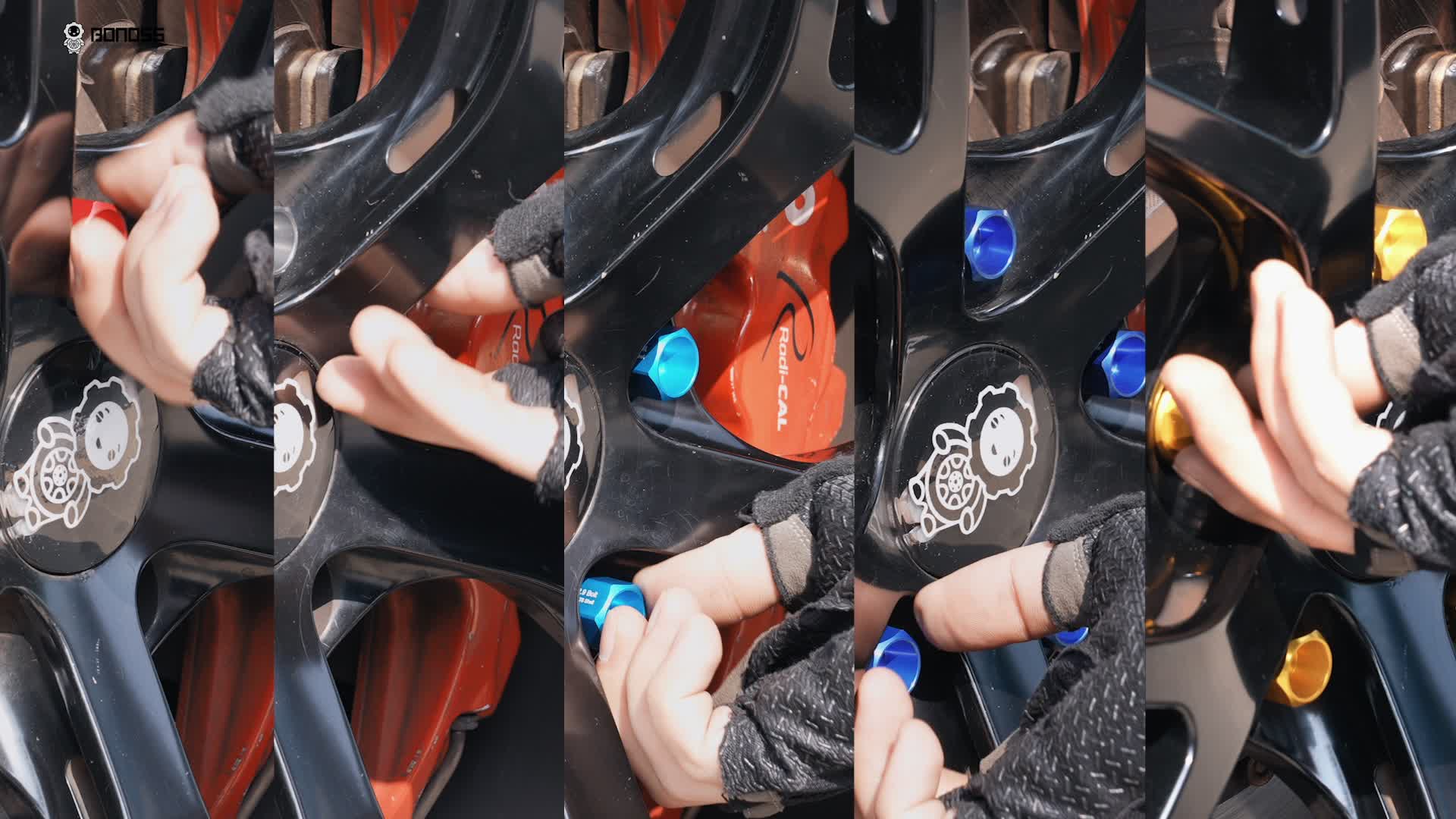 宝马5系改装BONOSS外壳型螺栓，BLOX子品牌