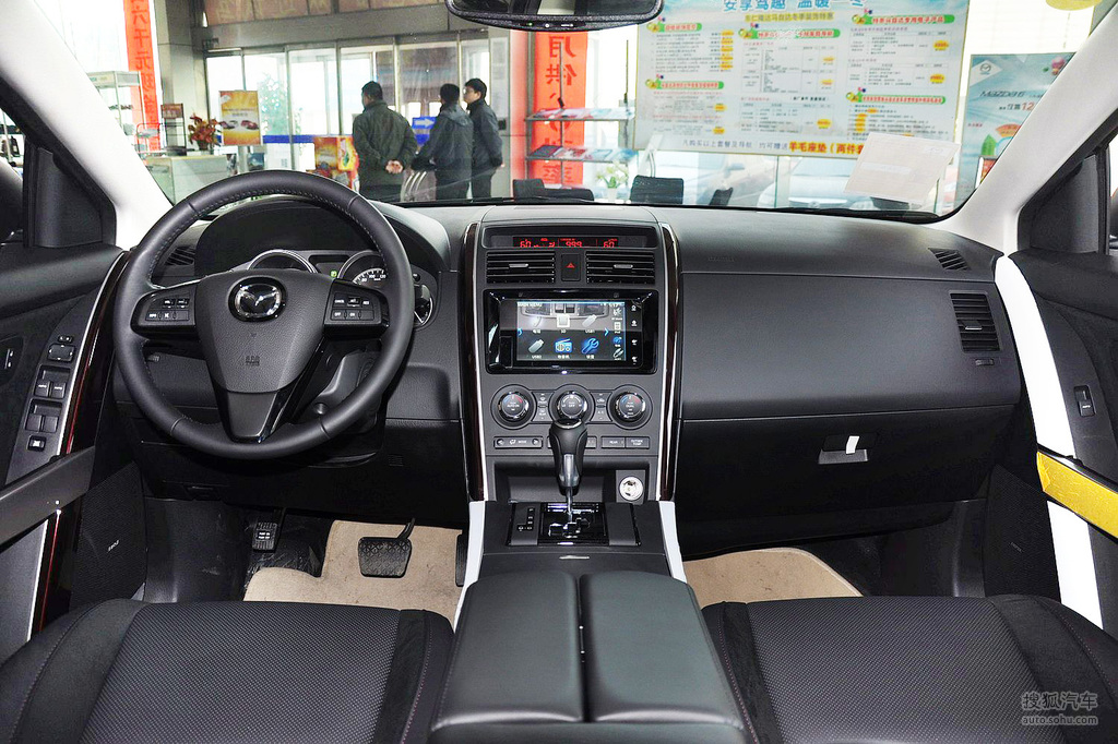 【 马自达cx-9高清图片】_黑色真皮_内饰_搜狐汽车网