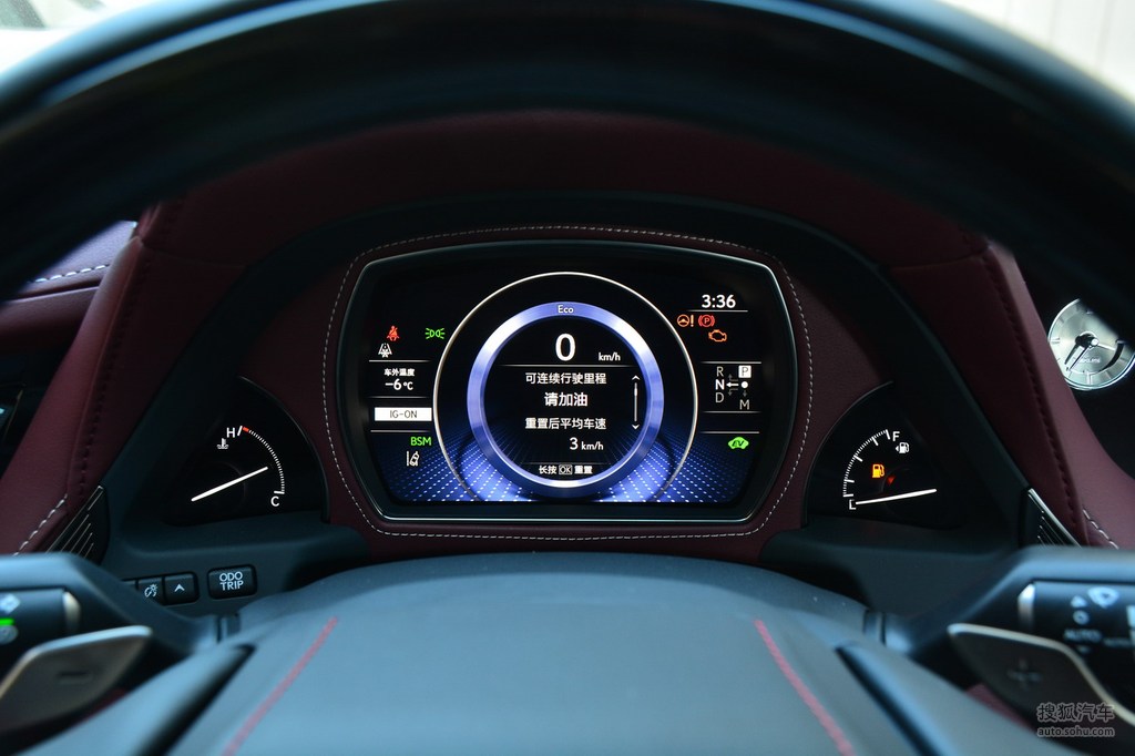 2018款雷克萨斯ls500h 行政版 - 仪表板提示:支持键盘翻页 ←左 右