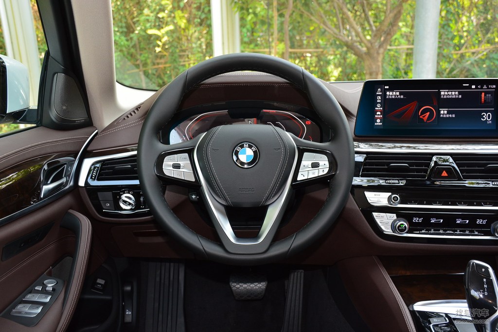 【 宝马5系高清图片】_黑色/干邑色_内饰_搜狐汽车网