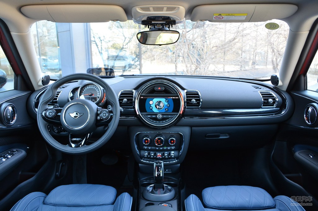 【 miniclubman高清图片】_黑色/靛蓝色_内饰_搜狐汽车网
