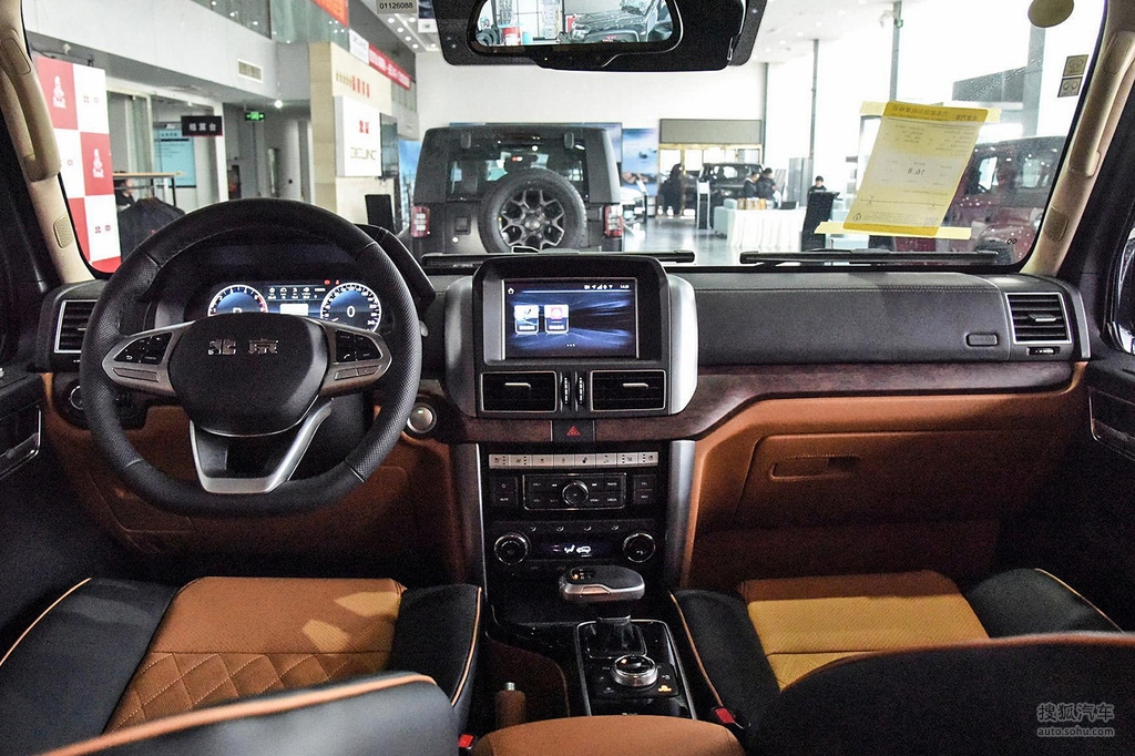 【 北京越野北京bj80高清图片】_黑色/棕色_内饰_搜狐汽车网