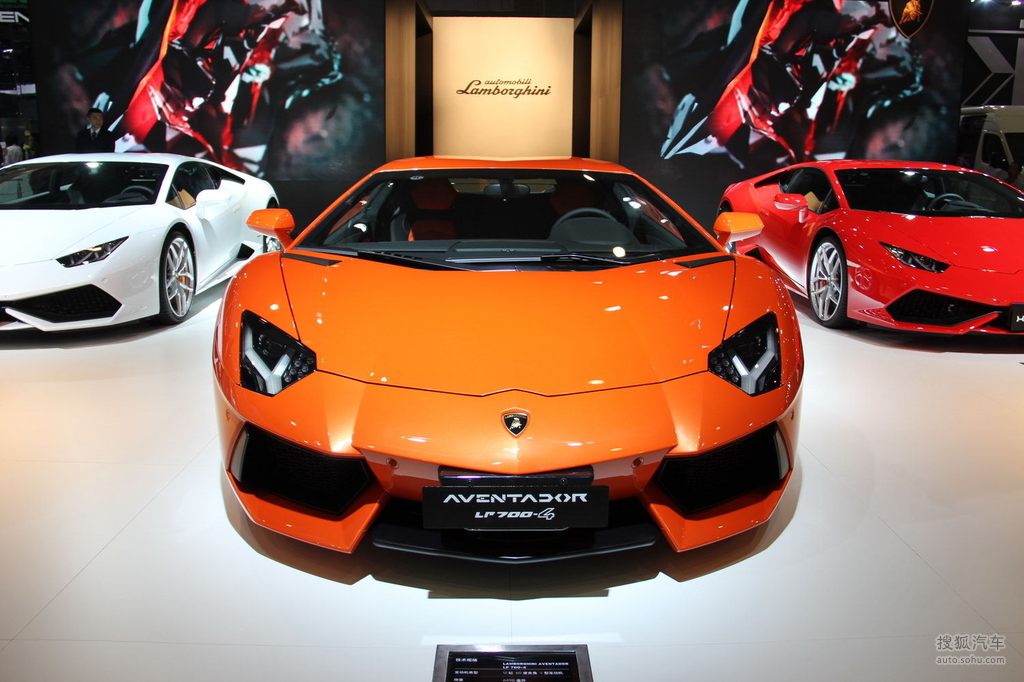兰博基尼aventador成都车展实拍