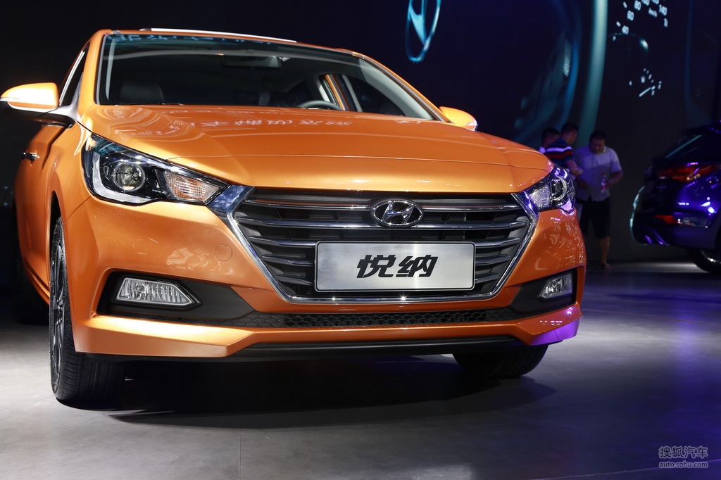 现代悦纳成都车展实拍