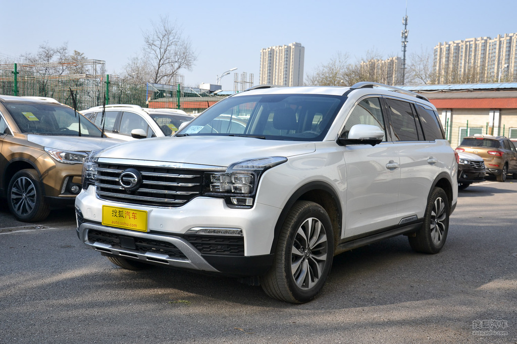 【 广汽传祺gs8高清图片】_2017款 320t 两驱豪华智联版_珍珠白_外观