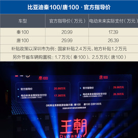 比亚迪秦100/唐100上市配图