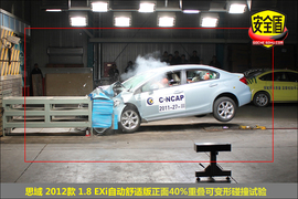 2012款本田思域1.8L舒适自动版碰撞测试图解