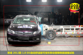 2012款本田思域1.8L舒适自动版碰撞测试图解