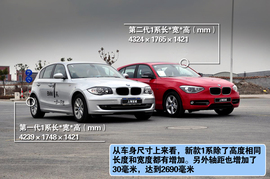 搜狐汽车上海站新老款宝马1系对比实拍