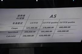 新奥迪A5/S5上市发布会现场实拍