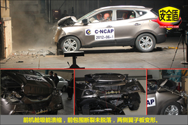 北京现代ix35碰撞实验正面