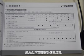 【保养】理念S1保养费用调查小保需267元