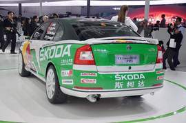 斯柯达明锐RS赛车北京车展实拍