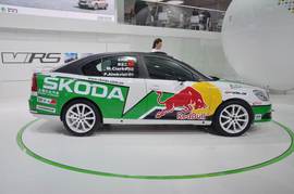 斯柯达明锐RS赛车北京车展实拍