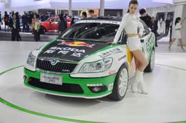 斯柯达明锐RS赛车北京车展实拍