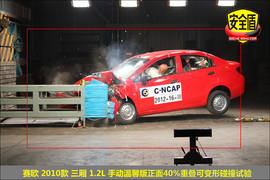 2010款雪佛兰赛欧三厢1.2L手动温馨版碰撞试验图解