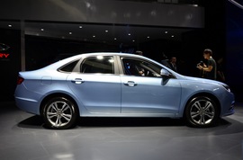 奇瑞艾瑞泽7e上海车展实拍