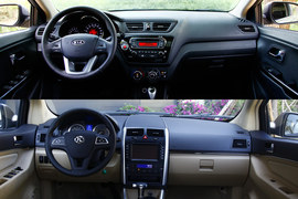 2012款东风悦达起亚K2两厢对比北京汽车E150实拍