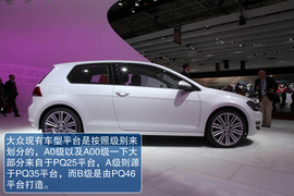 全新大众第七代高尔夫巴黎车展实拍