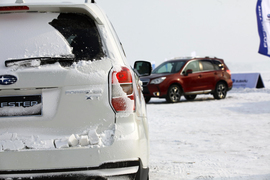 冰雪试驾2013款斯巴鲁森林人