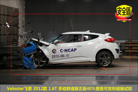 2012款Veloster飞思1.6T手动舒适版碰撞试验图
