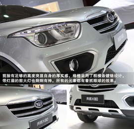 2013款奔腾X80上海车展实拍