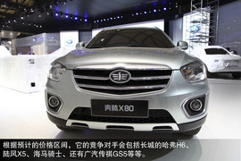 2013款奔腾X80上海车展实拍